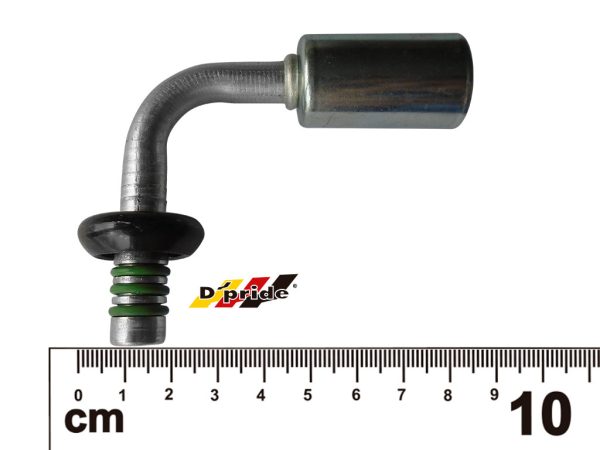 CONECTOR MACHO 90° ENTRADA 3/8 (#6) O-RING SALIDA 3/8 (#6) CONEXION RAPIDA