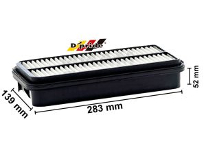 FILTRO AIRE GM TRACKER 94-98/SUZUKI SIDEKICK 92-95 L4 1.6 139x283x52mm