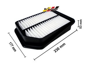 FILTRO AIRE SUZUKI GRAND VITARA 06-09 V6 2.7L 177x230x53mm