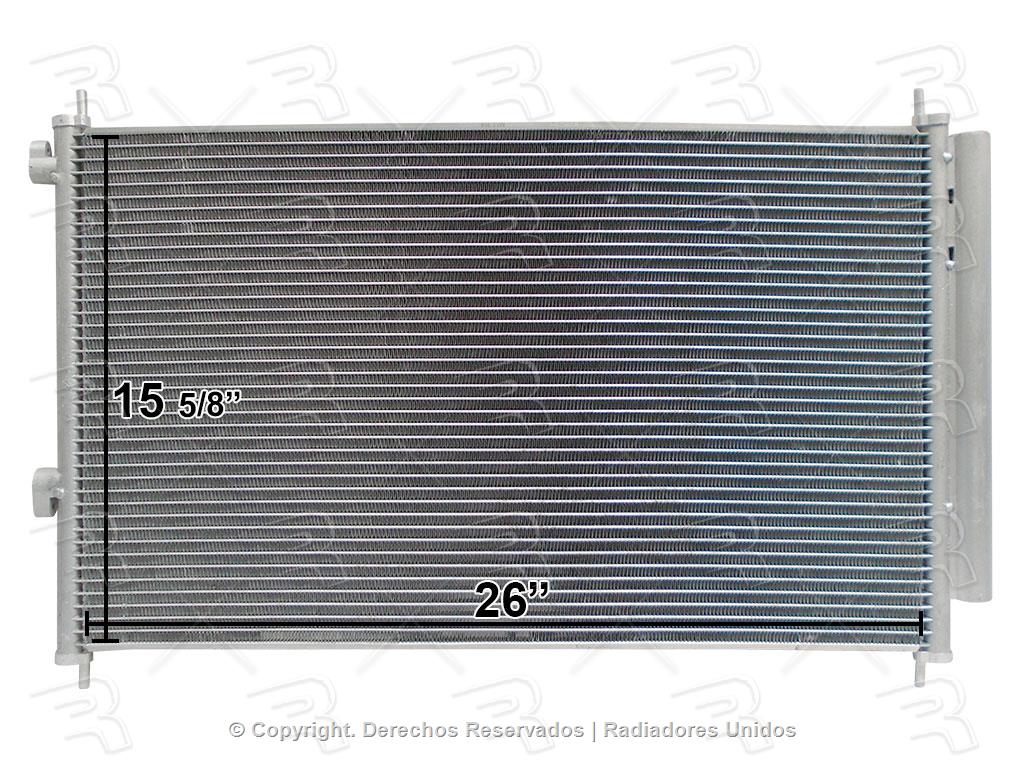 SCITOO Aluminum AC Condenser For 2003-2004 Toyota Corolla & Matrix 1.8L – With Receiver Drier – 3085 Replacement