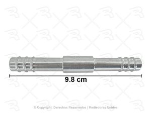 CONECTOR RECTO ENTRADA 1/2 (#8) SALIDA 1/2 (#8) DOBLE