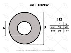 MANGUERA AIRE ACONDICIONADO GALAXY # 12 DIAMETRO INTERIOR 5/8´´ (16MM) DIAMETRO EXTERIOR 1 1/8´´ (28MM) P/CONECTOR  3/4 X ROLLO 160 MTS