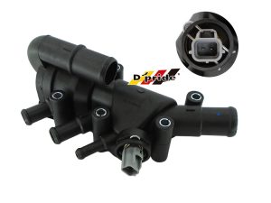 TOMA AGUA C/TERMOSTATO FORD COURIER 01-12/FIESTA 98-13/KA 01-08/IKON 01-07 L4 1.6L C/BULBO TOMA CURVA