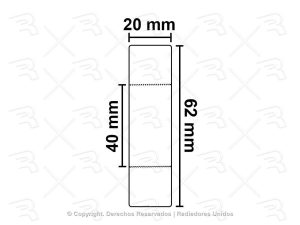 BALERO P/COMPRESOR HARRISON A6/R4/V5/V7/DA6/HR6HE/HT6/HU6/HD6/HR6 40x62x20mm