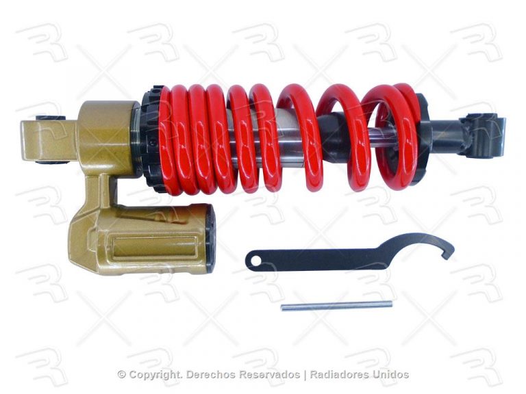 AMORTIGUADOR MOTO TRAS ROJO BAJAJ PULSAR NS200 12-20 - RUNSA Autopartes