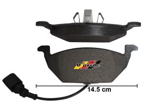 BALATA DEL CERA PAGID VW BEETLE 00-11/GOLF A4 00-05/GOLF GTI 01-03/JETTA A4 00-07/JETTA CLASICO 08-15/JETTA NUEVO 11-17/SPORTVAN 07-10/CROSSFOX 07-13/AUDI A3 01-09 C/SENSOR