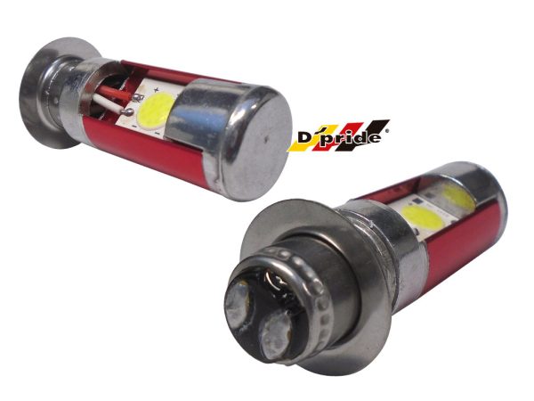 FOCO P15D25 LUZ LED BASE ROJO 12V 12W MOTO - Imagen 2