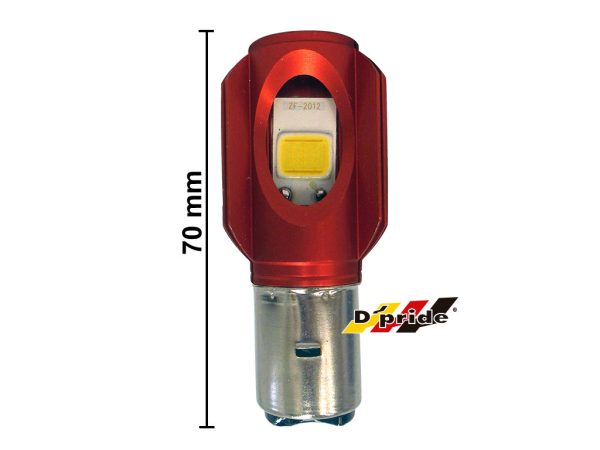 FOCO (H2) LUZ LED BASE ROJO 12V 18W MOTO