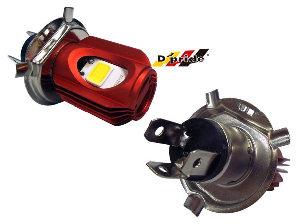 FOCO (H4) LUZ LED BASE ROJO 12V 18W MOTO - Imagen 2