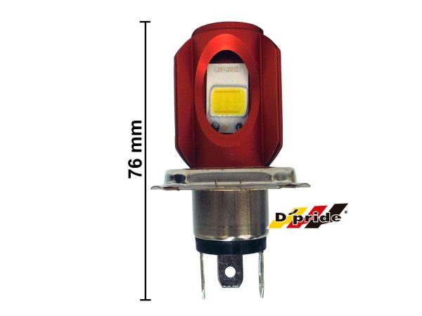 FOCO (H4) LUZ LED BASE ROJO 12V 18W MOTO