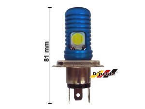 FOCO (H4) LUZ LED BASE AZUL 12V 18W MOTO