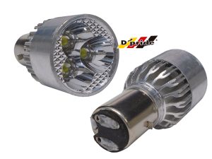 FOCO (H2) LUZ LED BASE PLATA 12V 15W MOTO