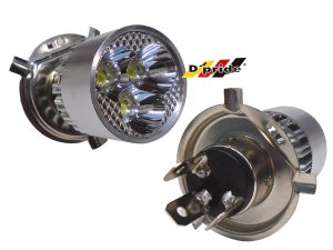 FOCO (H4) LUZ LED BASE PLATA 12V 15W MOTO