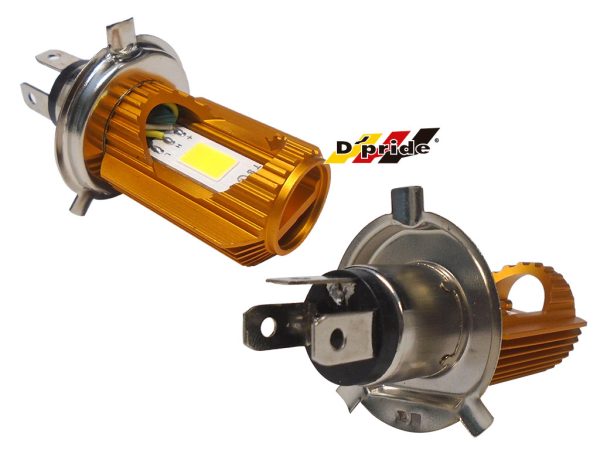 FOCO (H4) LUZ LED BASE AMARILLO 12V 12W MOTO - Imagen 2