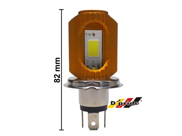 FOCO (H4) LUZ LED BASE AMARILLO 12V 12W MOTO