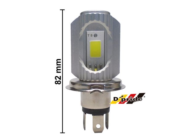 FOCO (H4) LUZ LED BASE PLATA 12V 12W MOTO