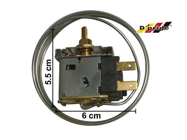 SENSOR TEMPERATURA EVAPORADOR UNIV C/CAPILAR 48 C/PERILLA (TERMOSTATO ELECTRONICO)