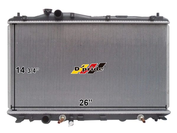 RADIADOR HONDA CIVIC 12-15/ACURA ILX 13-15 L4 1.5L 1.8L AUTOMATICO ALUMINIO PLASTICO  14 3/4 X 26 7/16 X 17.46MM