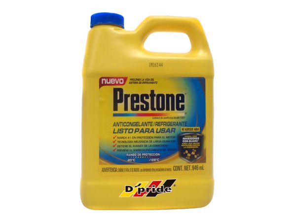 ANTICONGELANTE PRESTONE COR-GUARD 35% AMARILLO  1L (946ML) LISTO PARA USAR