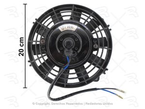 MOTOVENTILADOR COMPLETO UNIVERSAL 8 PLG 12V SENCILLO