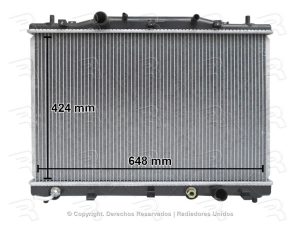 RADIADOR CADILLAC CTS 03-04 V6 3.2L AUTOMATICO ALUMINIO PLASTICO