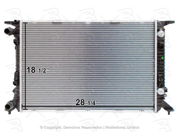 RADIADOR AUDI A4 09-16 2.0L 1.8L/A5 10-15 2.0L/A6 12-15 2.0L/Q3 15-18/Q5 11-17 L4 2.0L