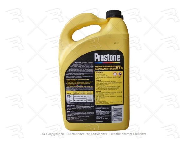 ANTICONGELANTE PRESTONE COR-GUARD 97% AMARILLO 1GL (3.78L) CONCENTRADO - Imagen 2