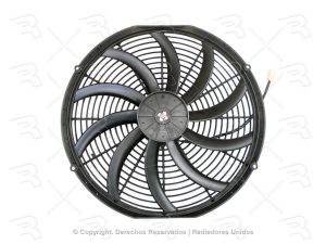 MOTOVENTILADOR COMPLETO UNIVERSAL 16 PLG 12V SENCILLO