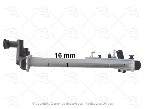 RADIADOR SUZUKI SWIFT 13-17 L4 1.6L 1.4L AUTOMATICO ALUMINIO PLASTICO  AS 15 3/4 x 20 5/12 x 16mm - Imagen 5