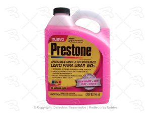 ANTICONGELANTE PRESTONE 50% ROSA 1LTS LISTO PARA USAR