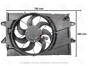 MOTOVENTILADOR COMPLETO GMC TERRAIN 11-17/GM EQUINOX 16-17 L4 2.4L SENSILLO C/A