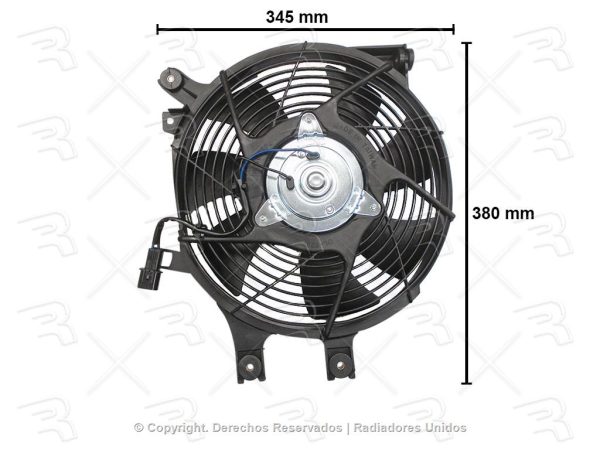 MOTOVENTILADOR COMPLETO MITSUBISHI MONTERO SPORT 03-14 SENCILLO P/COND