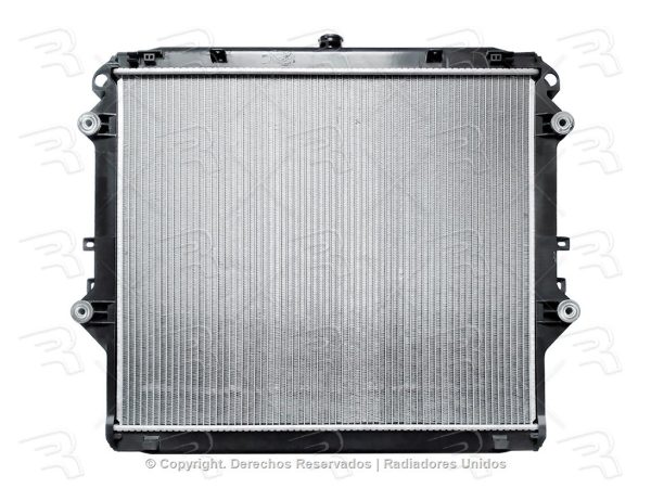 RADIADOR TOYOTA HILUX 16-20 L4 2.7L MANUAL ESTANDAR ALUMINIO PLASTICO - Imagen 2