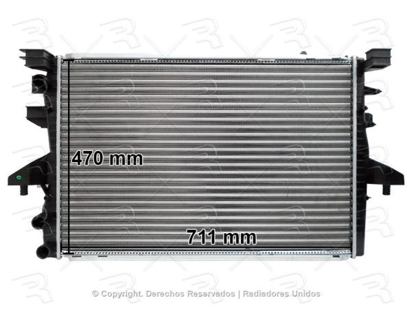 RADIADOR VW EUROVAN 05-09 DIESEL ALUMINIO PLASTICO