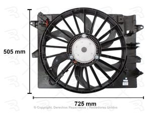 MOTOVENTILADOR COMPLETO FORD THUNDERBIRD 03-04/LINCOLN 00-04 V8 3.0L 3.9L SENCILLO