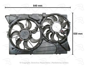 MOTOVENTILADOR COMPLETO FORD EXPLORER/FLEX/LINCOLN MKT 13-19 V6 3.5L DOBLE C/A