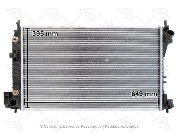 RADIADOR GM VECTRA 03-08 V6 3.2L L4 2.2L/SAAB 9-3 03-09 V6 2.2L 2.0L AUTOMATICO ALUMINIO PLASTICO