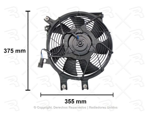 MOTOVENTILADOR COMPLETO MITSUBISHI MONTERO SPORT 03-14 SENCILLO P/COND