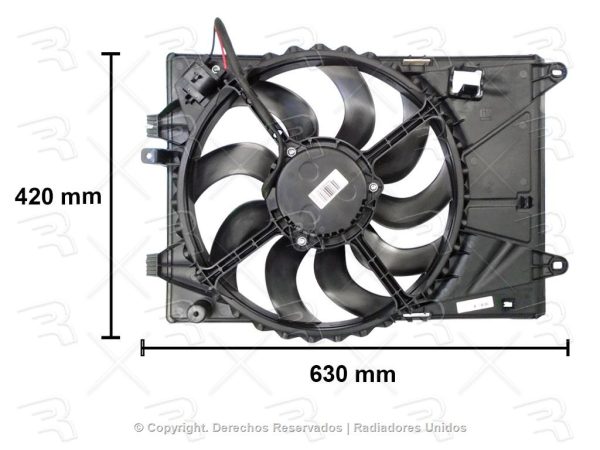 MOTOVENTILADOR COMPLETO GM TRAX 13-16 L4 1.8L SENCILLO