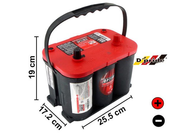 BATERIA OPTIMA ROJA GRUPO 3 OP-RO 34R 800AMP