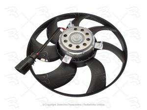 MOTOVENTILADOR VW BORA 05-10/GOLF 07-13/JETTA NUEVO 11-17/CC 09-16/TIGUAN 09-15/PASSAT 06-15/SEAT ALTEA 07-10/LEON 06-12/TOLEDO 05-09/AUDI A3 04-13 C/ASPAS P/COND