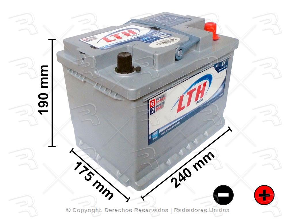 Batería para sistemas AGM marca LTH Modelo AGM-47(LN2)-660 – PuraBateria