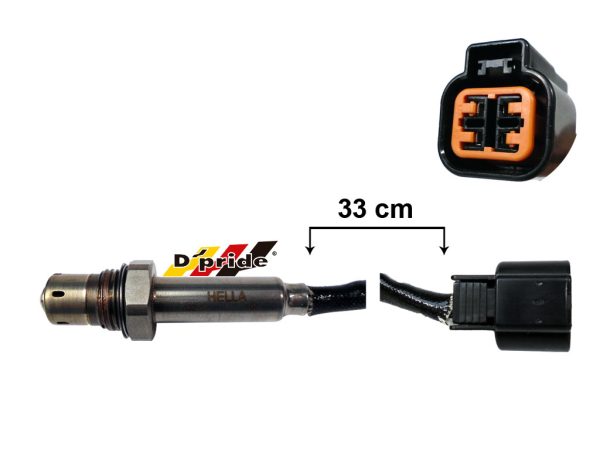 SENSOR OXIGENO PLANAR C/CONECTOR HYUNDAI VERNA 02-05 L4 1.6L 1.5L (42cm)