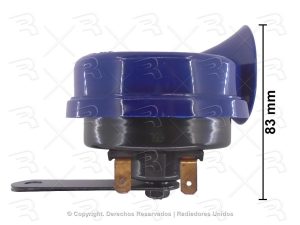 BOCINA CARACOL DOBLE UNIV  COMPACTA AZUL S/ RELAY JGO