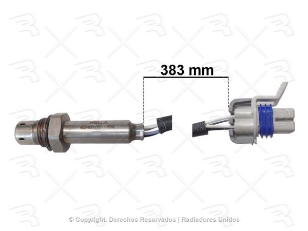 SENSOR OXIGENO PLANAR C/CONECTOR GM CHEVY C2 04-09 L4 1.6L (43cm) - Imagen 2