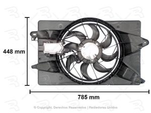 MOTOVENTILADOR COMPLETO CHRY DART 13-16 L4 2.4L 2.0L