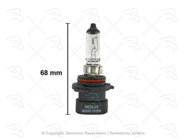 FOCO (9006) 12V 55W BASE RECTA NEOLUX