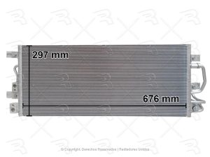 CONDENSADOR FORD EXPLORER 13-19/POLICE INTERCEPTOR 14-19 V6 3.5L C/ENFRIADOR